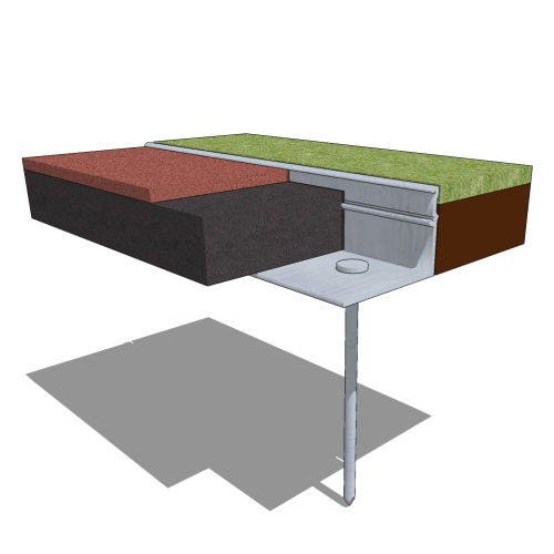 CAD Drawings BIM Models Permaloc Corporation AthletEdge Aluminum Athletic Surface Restraint